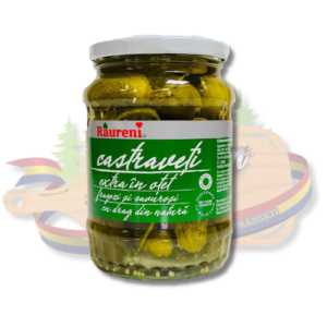 Castraveți Extra în Oțet 6–9 cm – Răureni – 680 g