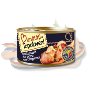 Tochitură de Porc cu Ciuperci – Topoloveni – 400 g