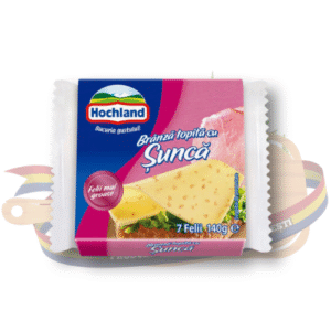 Brânză topită felii cu Șuncă - Hochland - 140 g