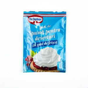 Praf de Spumă pentru Deserturi cu Gust de Frișcă    Dr. Oetker - 48 g