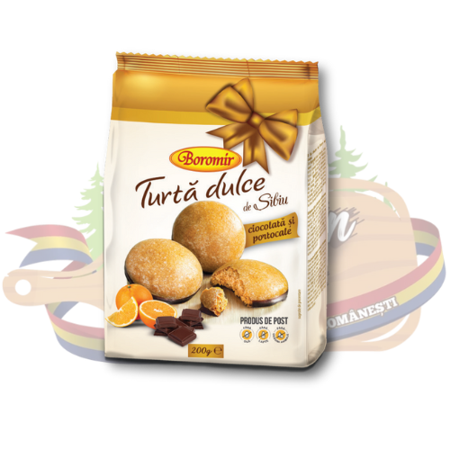 Turtă dulce portocale si ciocolata - Boromir - 200 g