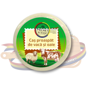 Cas proaspat de vaca si oaie - 300g Ferma cu omenie