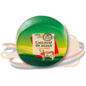 Cascaval de vaca -350g-Ferma cu omenie-