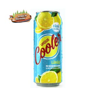 Bere Blondă Ursus Cooler Fără Alcool - Lămâie 0.5 L