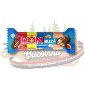 Baton ciocolată cu napolitana și alune întregi - Rom Buzz - 50 g