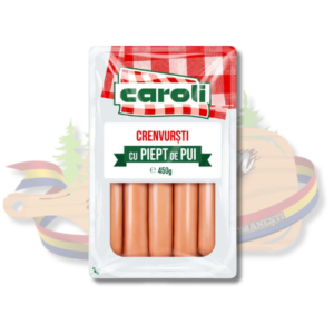 Crenvurști cu Piept de Pui – Caroli – 450 g
