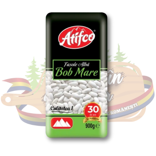 Fasole Albă Bob cu Bob - Atifco - 900g