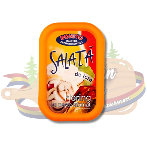 Salată de icre de hering și pește afumat – Bonito – 150 g