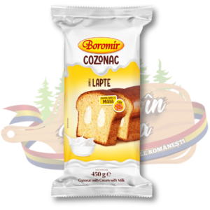 Cozonac cu cremă de lapte și frișcă – Boromir – 450 g