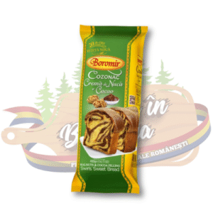Cozonac cu cremă de nucă și cacao - Boromir - 450 g