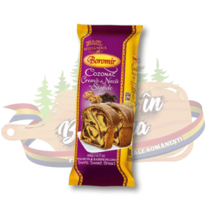 Cozonac cu cremă de nucă și stafide - Boromir - 450 g