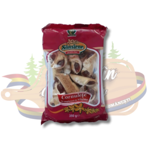 Cornulețe cu Gem de Visine, Sanziene 350g