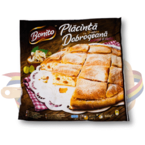 Placinta dobrogeana cu branza si dulce si stafide - Bonito - 800 g