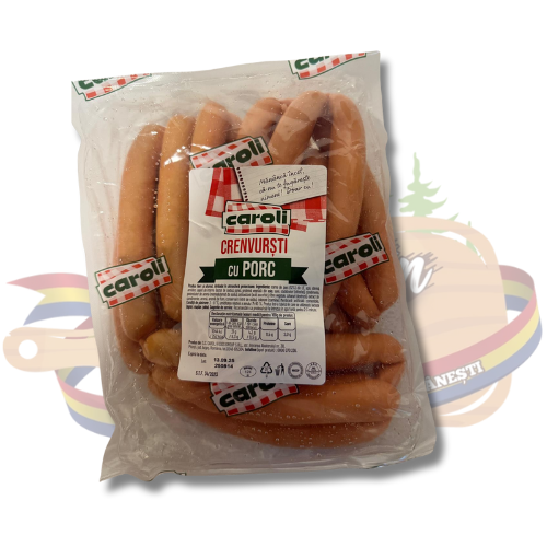 Crenvurști cu porc – Caroli – aprox 1 kg