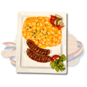 Fasole cu cârnați – aprox. 600 g