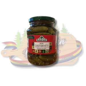 Mini castraveți picanți în oțet – Naturavit – 370 ml