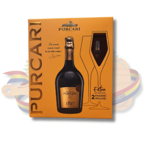 Vin alb sec – Cuvée de Purcari – Set Cadou cu 2 Pahare – 0,75L